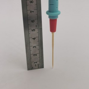 Probes with a 45mm needle for a multimeter, silicone insulation of wires.
